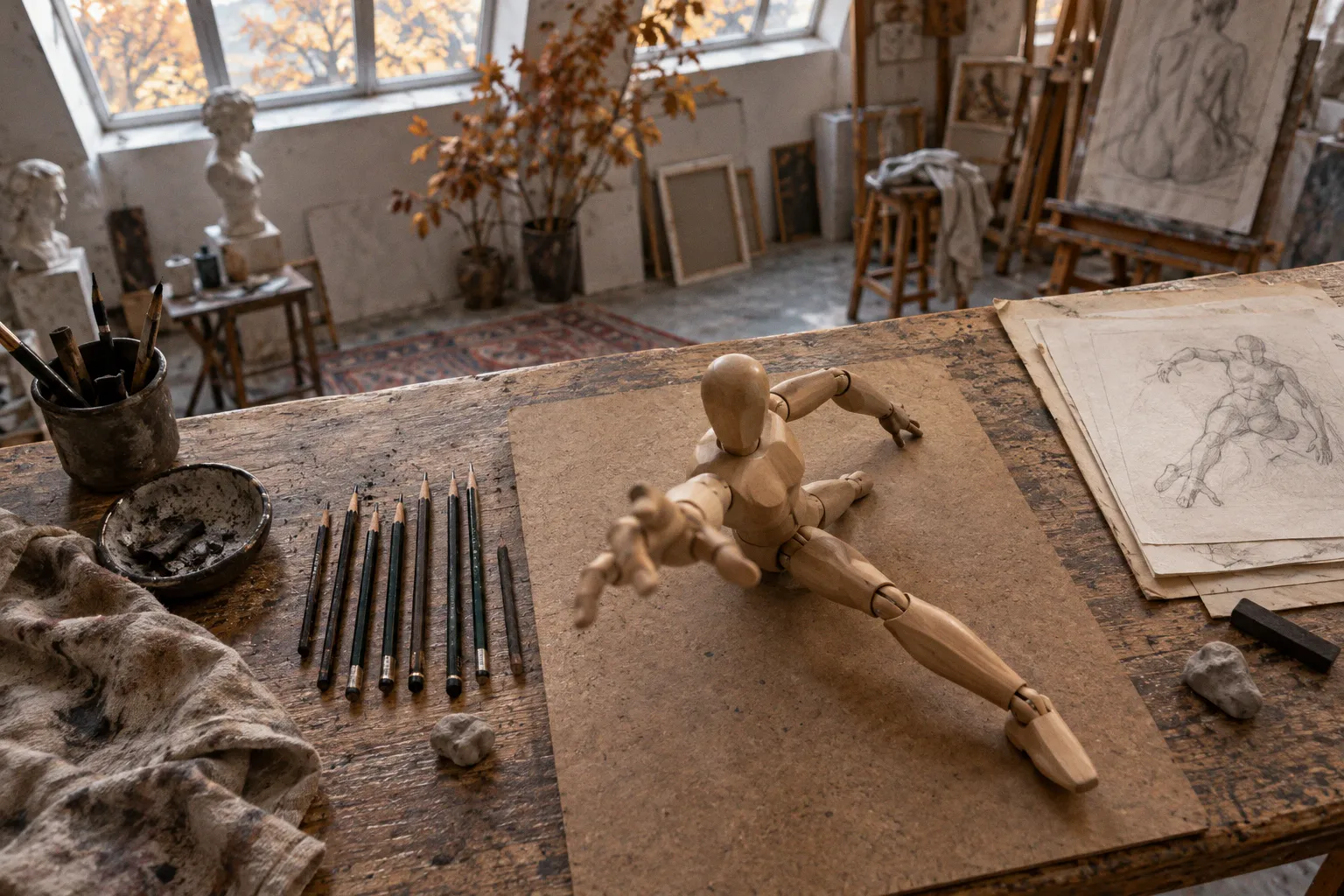Foreshortening in figure drawing: managing depth and distortion